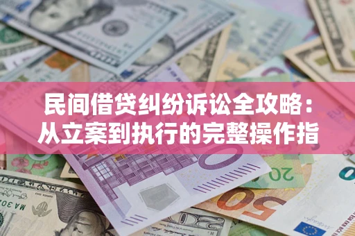 武汉民间借贷纠纷诉讼全攻略：从立案到执行的完整操作指南
