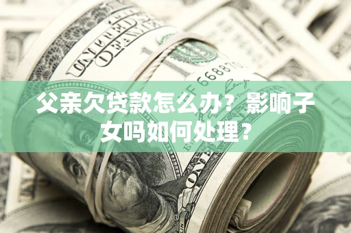 武汉父亲欠贷款怎么办？影响子女吗如何处理？