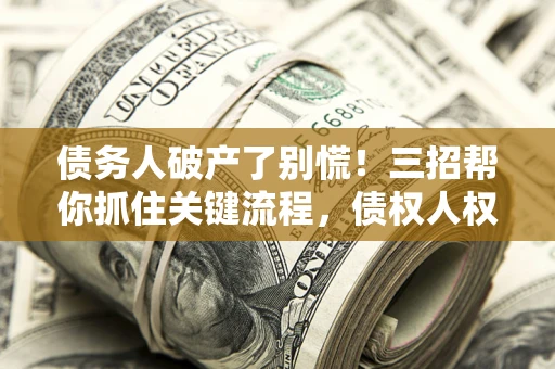 武汉债务人破产了别慌！三招帮你抓住关键流程，债权人权益不再缩水
