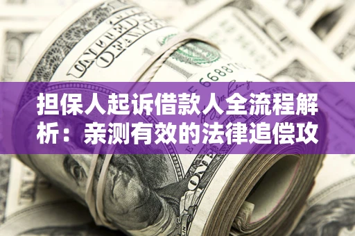 武汉担保人起诉借款人全流程解析：亲测有效的法律追偿攻略
