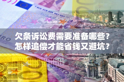 武汉欠条诉讼费需要准备哪些？怎样追偿才能省钱又避坑？