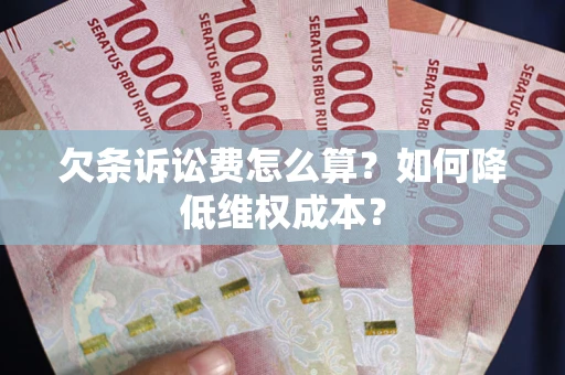 武汉欠条诉讼费怎么算？如何降低维权成本？