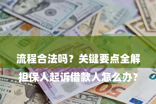 武汉

担保人起诉借款人怎么办？流程合法吗？关键要点全解析