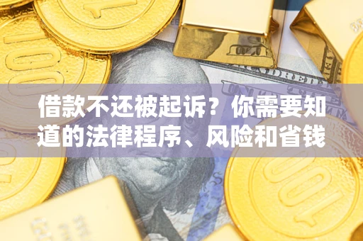 武汉借款不还被起诉？你需要知道的法律程序、风险和省钱技巧