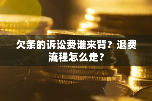 武汉欠条的诉讼费谁来背？退费流程怎么走？