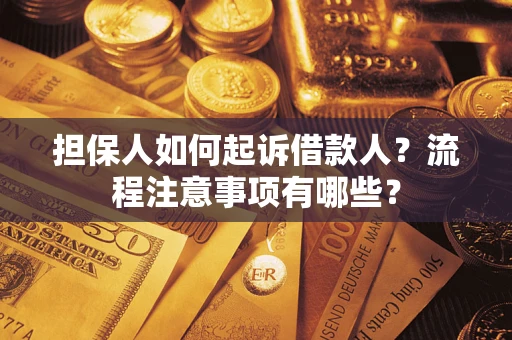 武汉担保人如何起诉借款人？流程注意事项有哪些？
