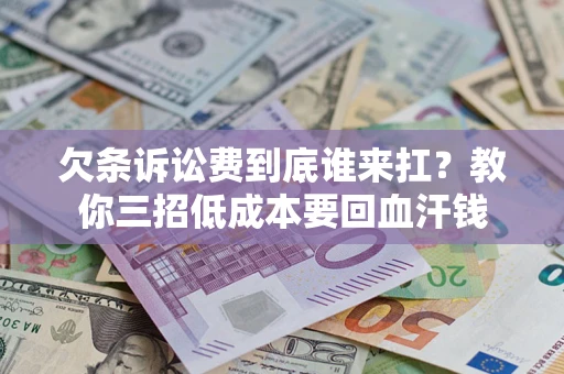 武汉欠条诉讼费到底谁来扛？教你三招低成本要回血汗钱